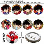 X113-8款6CM柯南马口铁覆膜胸章