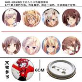 X072-8款6CM公主恋人马口铁覆膜胸章