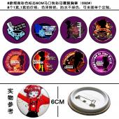 8款柯南彩色标志6CM马口铁彩印覆膜胸章（032#）