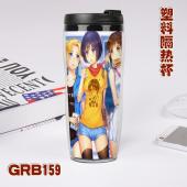 GRB159-进击的巨人第二季 动漫 星巴克防漏隔热杯子