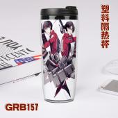 GRB157-进击的巨人第二季 动漫 星巴克防漏隔热杯子