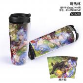 GRB206-原神 游戏星巴克防漏隔热杯子