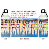 LH063-（轻音少女3）珠光白铝制运动水壶