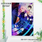 (60X90)BH1047-fate动漫白色塑料杆挂画