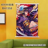 (60X90)BH1358-永远的7日之都 游戏白色塑料杆挂...