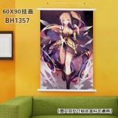(60X90)BH1357-永远的7日之都 游戏白色塑料杆挂...