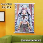(60X90)BH1339-烟花 动漫白色塑料杆挂画