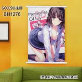 (60X90)BH1276路人女主的养成方法动漫白色塑料杆挂...