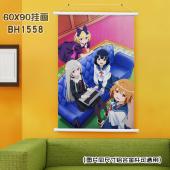 (60X90)BH1558-邻家索菲 动漫白色塑料杆挂画
