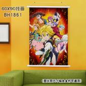 (60X90)BH1861-七大罪 动漫白色塑料杆挂画