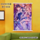 (60X90)BH1806-少女咖啡枪2双生视界 游戏白色塑...
