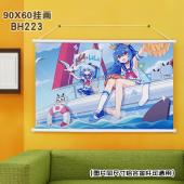 (90X60)BH223-bilibili 动漫白色塑料杆挂...