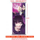 40X100 BH247-黑猫塑杆布挂画
