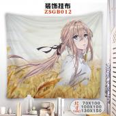 ZSGB012 紫罗兰永恒花园 动漫 装饰挂布（130X15...