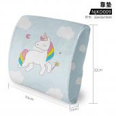 NJKD009 独角兽 卡通 记忆棉靠垫