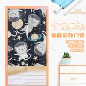 MAML088-猫 个性仿棉麻彩印门帘