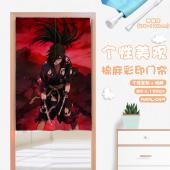 MAML045-多罗罗动漫仿棉麻彩印门帘