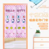 MAML003-Hello Kitty动漫仿棉麻彩印门帘