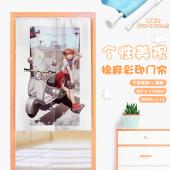 MAML 111 银魂动漫 仿棉麻彩印门帘
