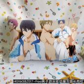 (40X60)BZ017-Free男子游泳部动漫双面长抱枕（...