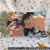 (40X60)BZ016-Free男子游泳部动漫双面长抱枕（...