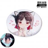 YZD062-辉夜大小姐想让我告白 动漫   细毛绒圆形坐垫
