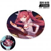YZD060-约会大作战 动漫 细毛绒圆形坐垫