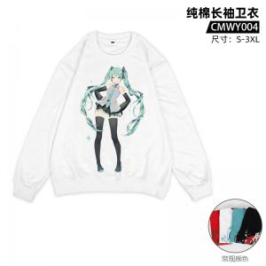 CMCT004  初音未来 动漫 纯棉长袖T恤（烫画工艺）