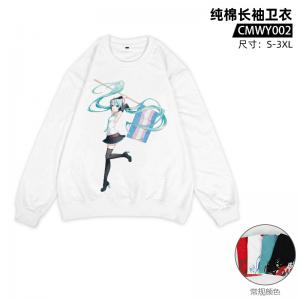 CMCT002  初音未来 动漫 纯棉长袖T恤（烫画工艺）
