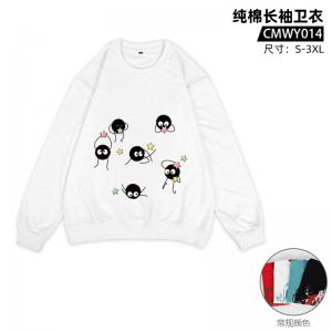 CMCT0014  千与千寻 动漫 纯棉长袖T恤（烫画工艺）