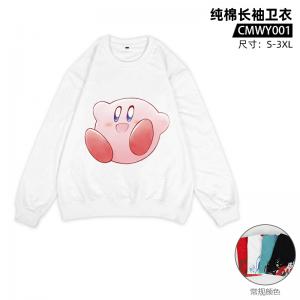 CMCT001  星之卡比 游戏 纯棉长袖T恤（烫画工艺）
