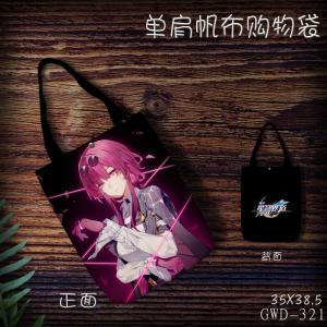 GWD321-星穹铁道 游戏 单肩帆布购物袋