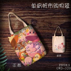 GWD320-星之卡比 游戏 单肩帆布购物袋