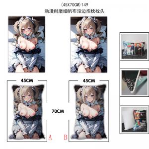 (45X70CM)149-原神游戏耐磨细帆布滚边抱枕枕头（J...