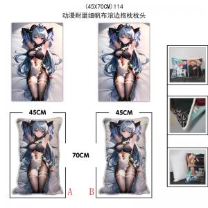 (45X70CM)114-原神游戏耐磨细帆布滚边抱枕枕头（M...