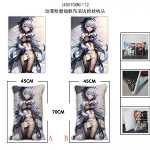 (45X70CM)112-原神游戏耐磨细帆布滚边抱枕枕头（M...