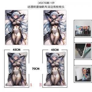 (45X70CM)109-原神游戏耐磨细帆布滚边抱枕枕头（M...