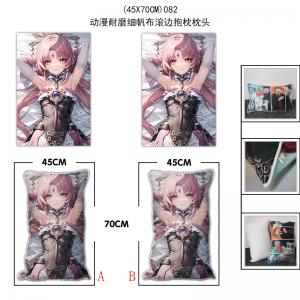 (45X70CM)082-星穹铁道游戏耐磨细帆布滚边抱枕枕头...