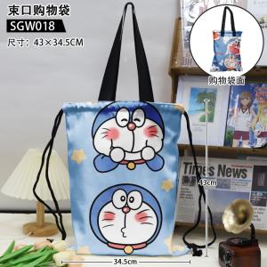 SGW018-哆啦A梦 动漫 束口购物袋