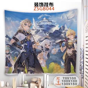 ZSGB044 原神 游戏 装饰挂布（130X150）