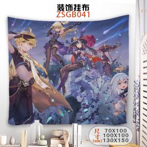 ZSGB041 原神 游戏 装饰挂布（130X150）