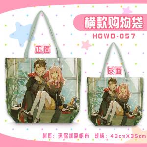 HGWD057-间谍过家家 动漫 横款帆布购物袋