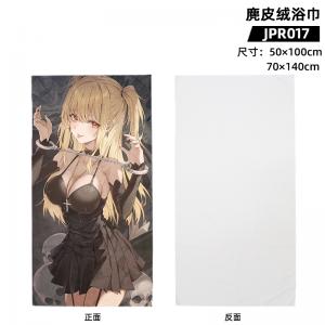 JPR017 动漫 死亡笔记 麂皮绒浴巾