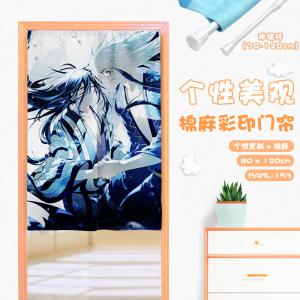 MAML153 滑头鬼之孙 动漫 仿棉麻彩印门帘