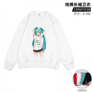 CMWY038 初音 动漫 纯棉长袖卫衣（直喷工艺）