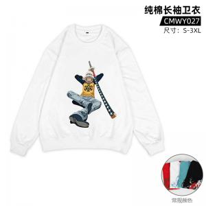 CMWY027 海贼王 动漫 纯棉长袖卫衣（直喷工艺）