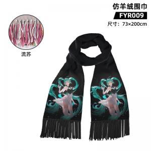 FYR009-初音-动漫-仿羊绒围巾