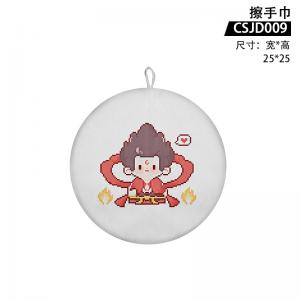 CSJ009 哪吒之魔童闹海 电影 圆形擦手巾