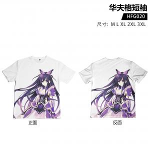 HFG020 约会大作战 动漫 华夫格短袖