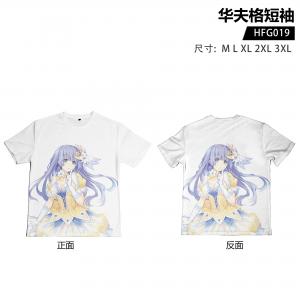 HFG019 约会大作战 动漫 华夫格短袖